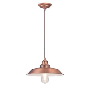 Iron Hill 1-Light Washed Copper Pendant