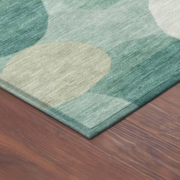 Chantille Machine Washable Indoor/Outdoor Abstract ACN2375 Teal 3 ft. x 5 ft. Area Rug