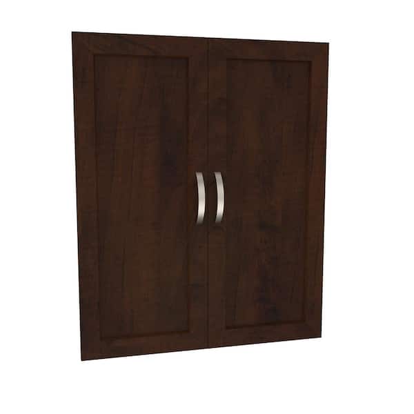 ClosetMaid Style+ 25 in. W Shaker Chocolate Closet Door Kit 1895