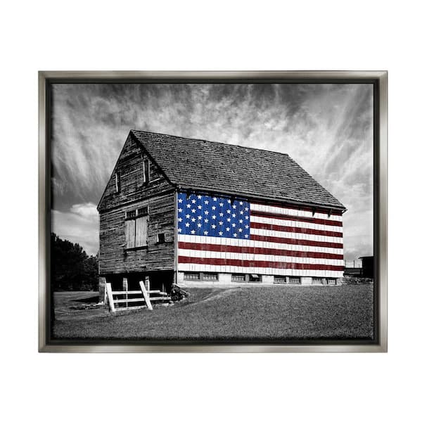 american flag image black and white