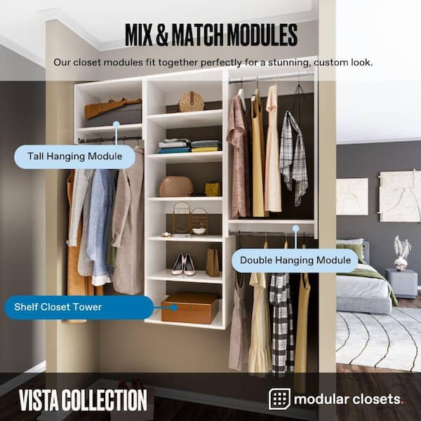 moca@closet様 リクエスト 2点 まとめ商品 MODULAR CLOSETS Vista Collection 28.5 in. W-28.5 in. W White