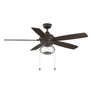 Raina 52 in. LED Outdoor Espresso Bronze Ceiling Fan with Light
