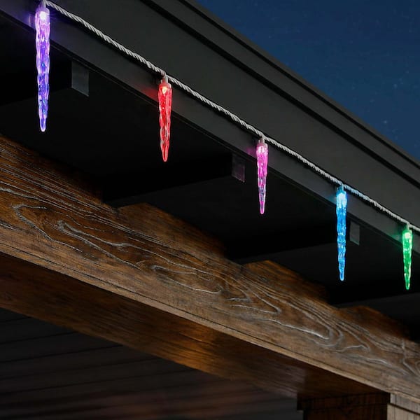 24 Multi-Colored Motion LED Icicle Lights