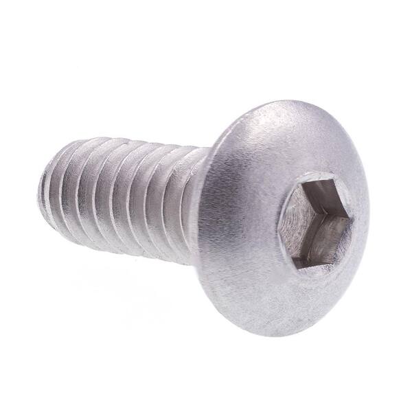 Stainless Steel #10-24 x 1/2" Button Socket Head Screw 10 Pack 