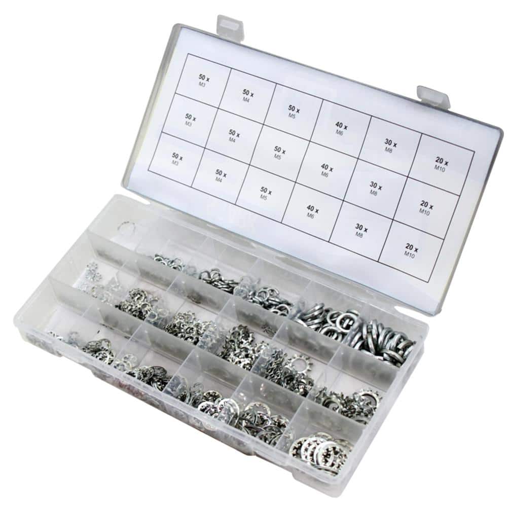 Star Push On Retaining Lock Clamp Clip Washers Zinc Plated  10X 3,4,5,6,8mm50PCE 