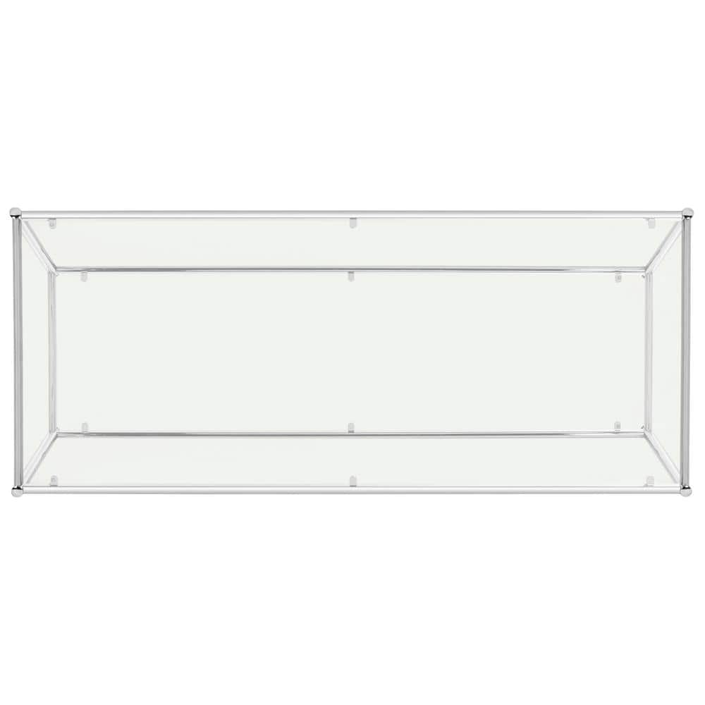 Bauhaus Chrome Glass Rectangular Coffee Table
