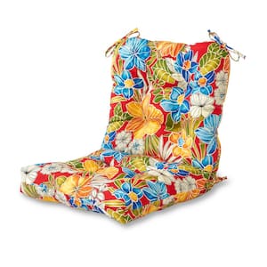Aloha Red Outdoor Dining Chair Cushion