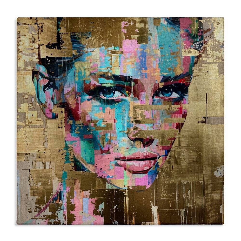 Glam and Gold Hues Portrait by Svetlana Aleynikova Unframed Abstract Graphic Art Print 30 in. x 30 in. price history on PriceWatchPro