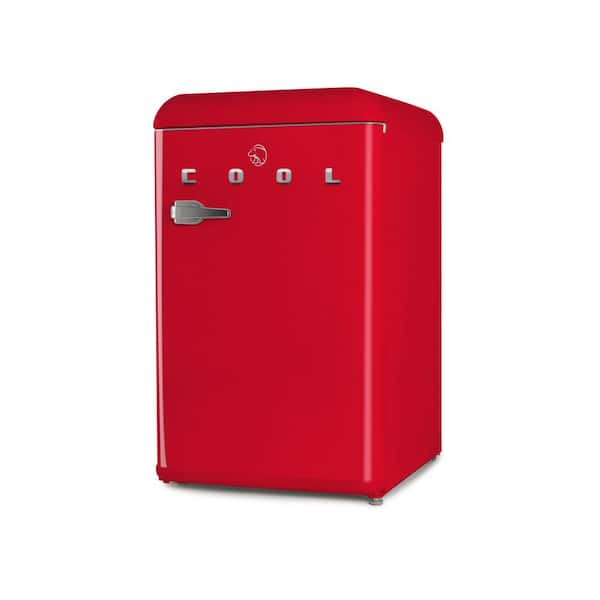 Galanz 4.0 cu. ft. Retro Mini Refrigerator with Dual Door True Freezer in  Red GLR40TRDER - The Home Depot