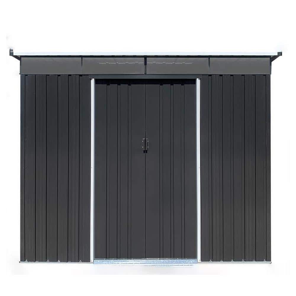 Hot Sale 8 ft. W x 6 ft. D Metal Outdoor Shed with Double Lockable Door, fo