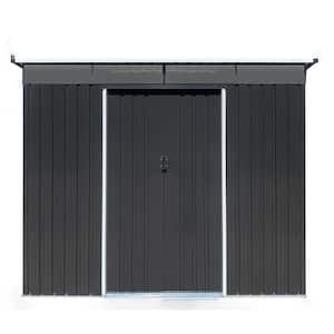 Hot Sale 8 ft. W x 6 ft. D Metal Outdoor Shed with Double Lockable Door, for Garden Utility Tool (48 sq. ft.)