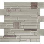 Entity Vigor Glossy 11.81 in. x 11.81 in. x 8mm Glass Mesh-Mounted Mosaic Tile (0.97 sq. ft.)