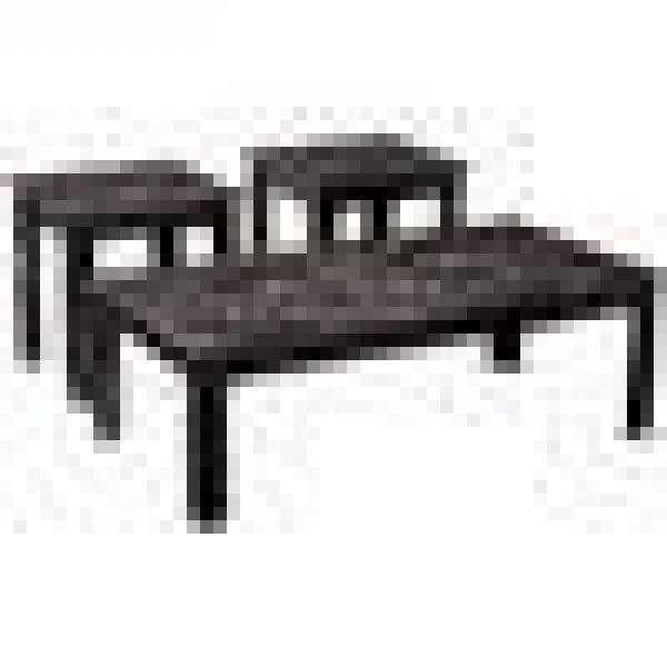 Gray Faux Marble 3-Piece Living Room Table Set