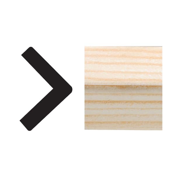 Royal Mouldings 8 ft. x 1-1/8 in. x 1-1/8 in. Plastic Outside Corner Moulding
