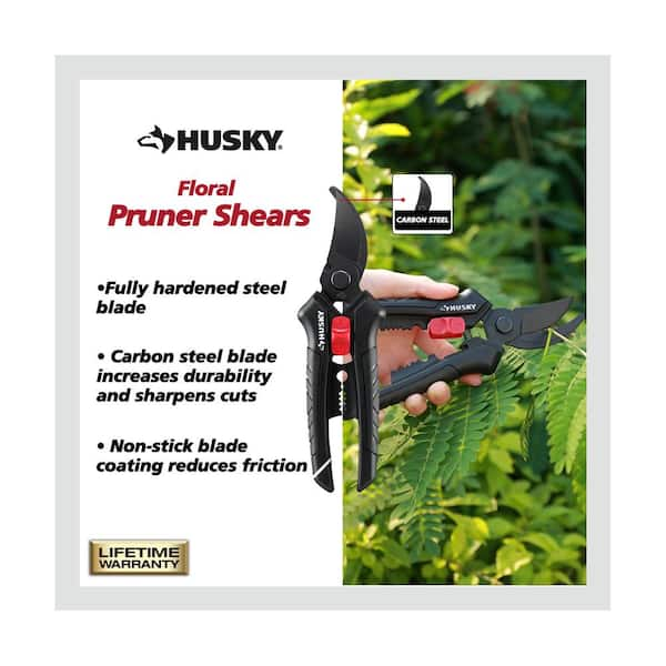 Husky 8 in. Classic Bypass Pruner Shears Husky-15 - The Home Depot