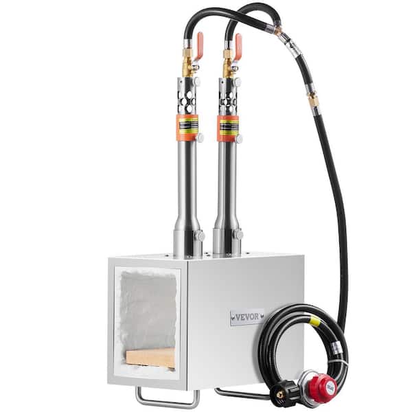 VEVOR Portable Propane Forge, 2600°F Tool and Knife Making Blacksmithing Gas Forge, Fuel Type, Furnace, with Natural Gas