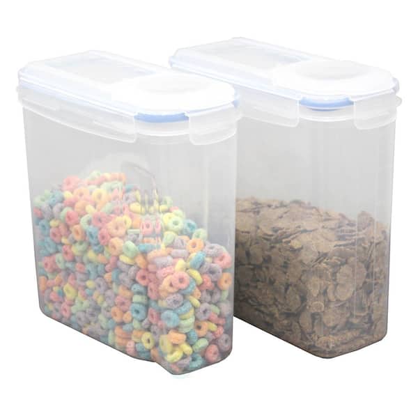 2 Pack Medium and Large Size Plastic Airtight Cereal Container with  Scooper, Storage Containers, Kitchen Storage Container Rapid - AliExpress