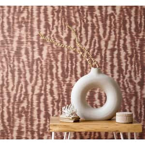 Hartmann Red Stripe Texture Non-Woven Paper Non-Pasted Wallpaper