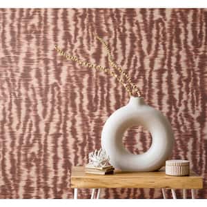 Hartmann Red Stripe Texture Non-Woven Non-Pasted Wallpaper Sample