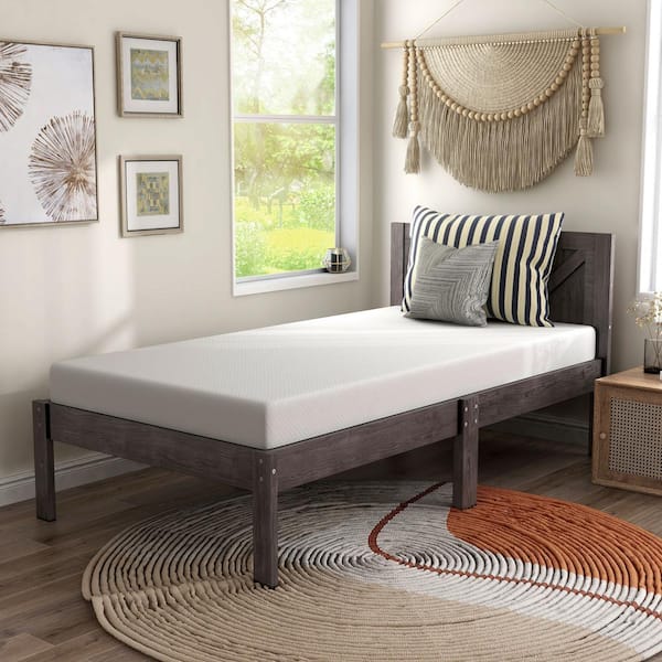Furniture of America Zinnia Twin Medium Memory Foam 6 in. Bed-in-a-Box CertiPUR-US Mattress