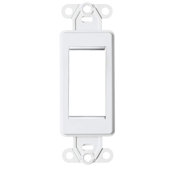 Leviton 1-Unit High Multimedia Outlet System (MOS) Decora Insert, White 41649-W