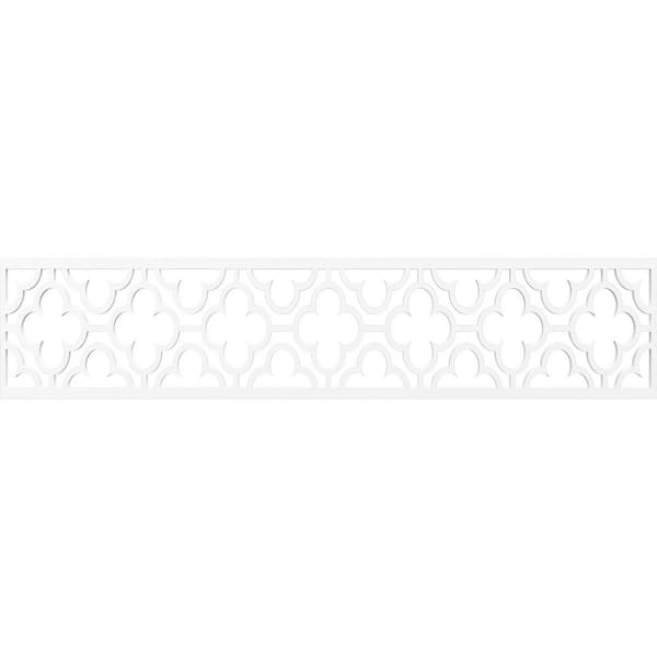 Ekena Millwork Chicago Fretwork 0.375 in. D x 46.75 in. W x 10 in. L PVC Panel Moulding