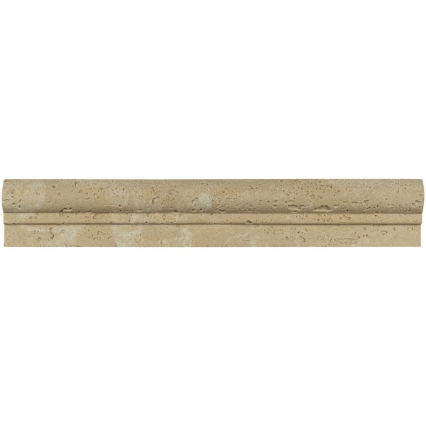 Chiaro Crown Molding 2 in. x 12 in. Honed Marble Wall Tile