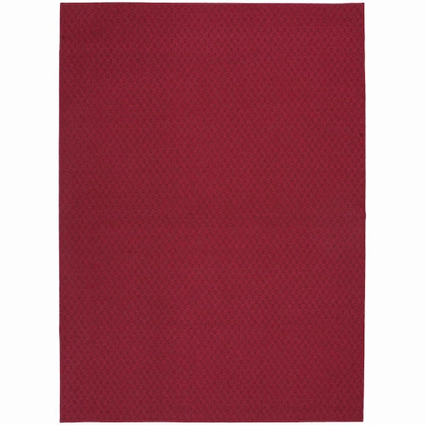 Garland Rug Town Square Chili Red 5 ft. x 7 ft. Area Rug