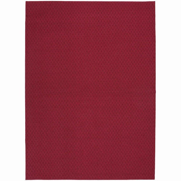 Garland Rug Town Square Chili Red 8 ft. x 10 ft. Area Rug