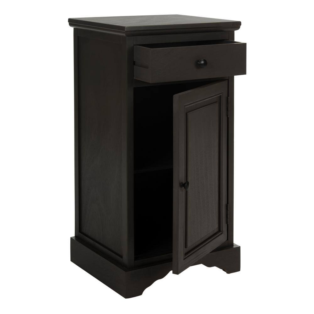 Transitional Grey Pine Freestanding Office Storage Cabinet