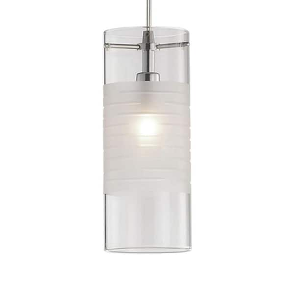 Radionic Hi Tech Quinn 1-Light Brushed Nickel Pendant