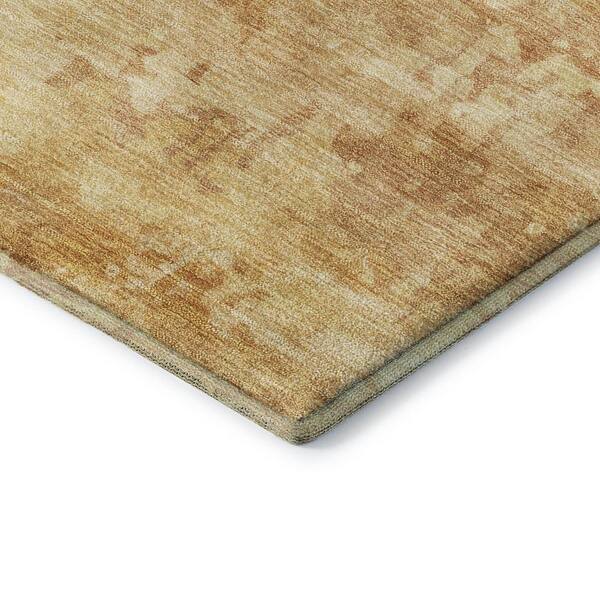 Mayfield Premium Machine Washable Abstract AMF2142 Copper 10 ft. x 14 ft. Area Rug