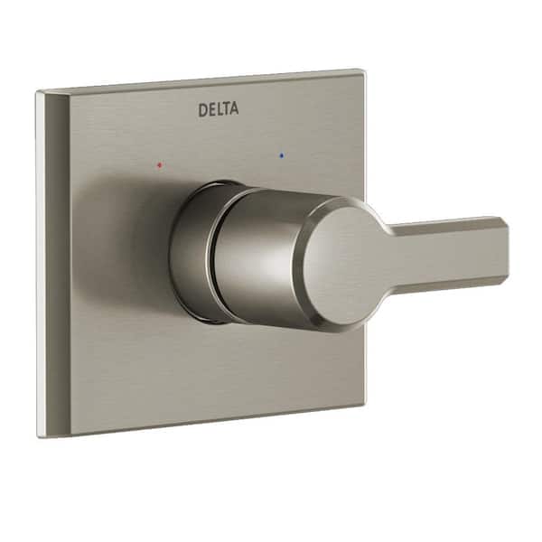 Delta Pivotal 1-Handle Wall-Mount Valve Trim Kit in Lumicoat Stainless (Valve Not Included)