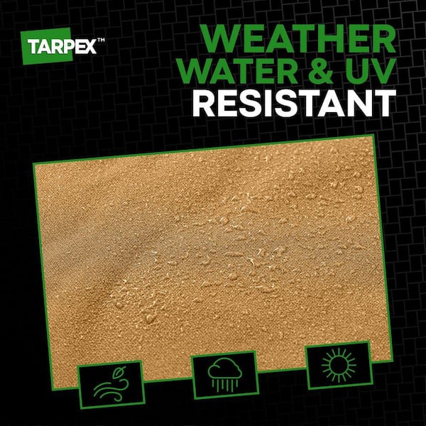Tarpex Heavy-Duty 10 oz. Canvas Tarp 8 ft. x 8 ft. Multi-Purpose