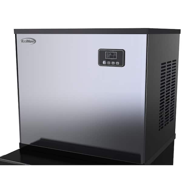 Koolmore 26 in. 315 lbs. Freestanding Air Cooled Commercial Ice-Maker with Bin in Stainless Steel CIM-315-SSBL