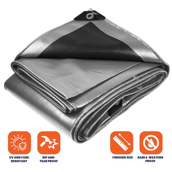 H&amp;O × TARP to TARP　Medic Bottlle Black GUARD SHIELD Black Tarp 20x20 Feet Waterproof Tarps