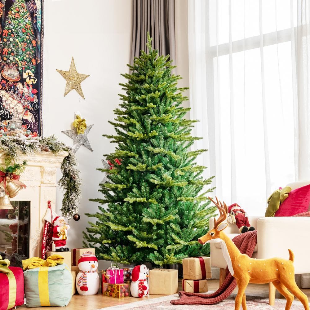 6 FT Pre-Lit Multicolor LED Christmas Tree with Metal Stand