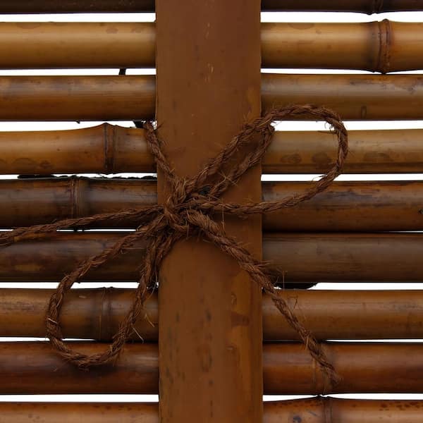 RED LANTERN 6 ft. x 3 ft. Bamboo Garden Fence Tanka Shita