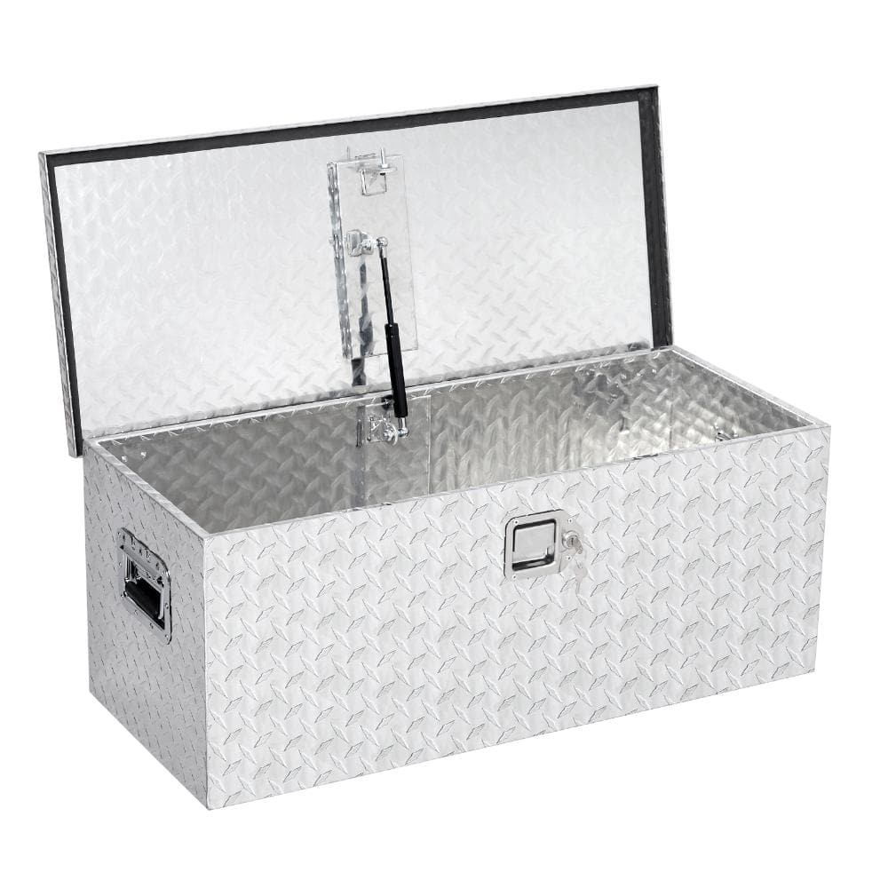 Heavy Duty Aluminum Truck Bed Tool Box with Diamond Plate, Lockable,Sliding Shelf,Side Handle, for Pickup, Trailer, RV price history on PriceWatchPro