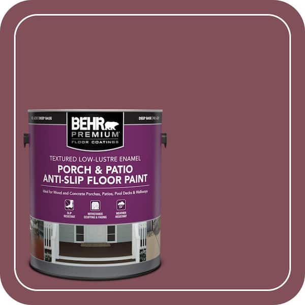 1 gal. #HDC-CL-02 Fine Burgundy Textured Low-Lustre Enamel Interior/Exterior Porch and Patio Anti-Slip Floor Paint
