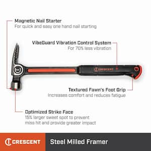 28 oz. Steel Milled-Face Framing Hammer