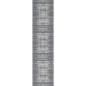 Decatur Static Gray 2 ft. 2 in. x 7 ft. 4 in. Runner Rug