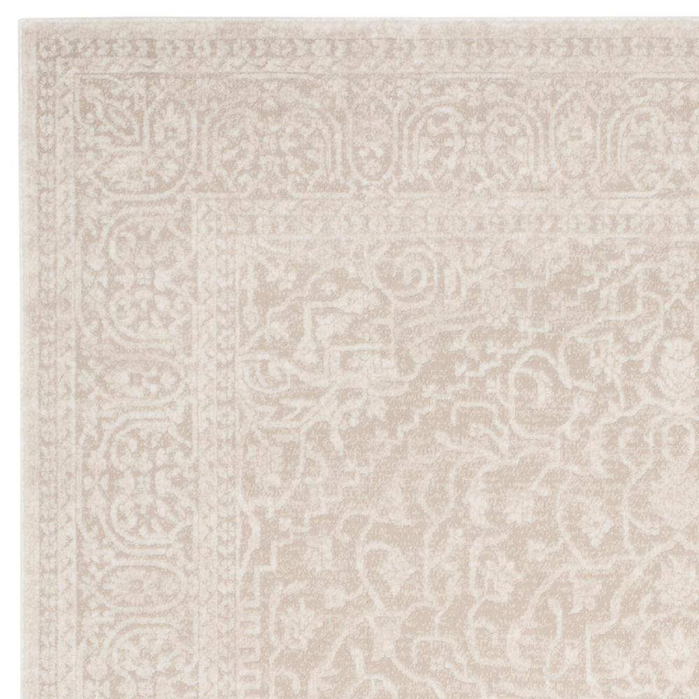 Handmade Beige Synthetic 9' x 12' Rectangular Area Rug