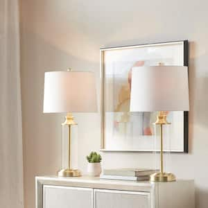 Clarity 26 in. Gold Table Lamp