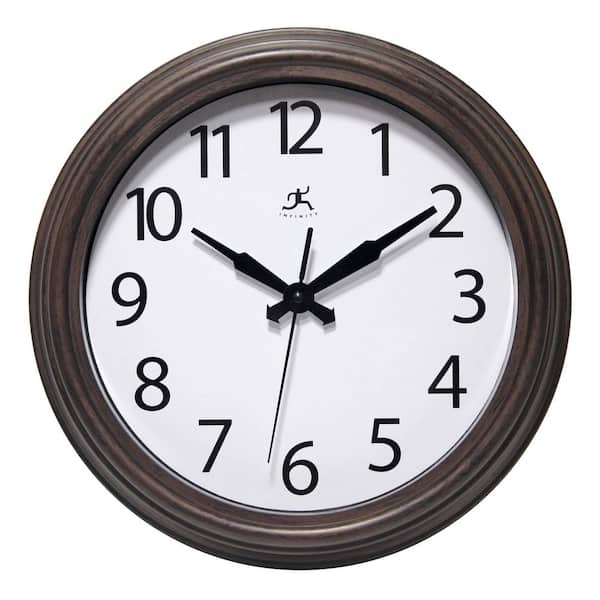 Infinity Instruments Antique Brown Fabrizio Wall Clock