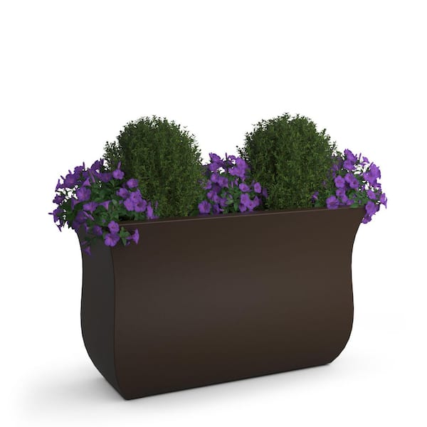 Mayne Valencia 36 in. x 16 in. x 22 in. Espresso Long Polyethylene