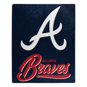 MLB Braves Signature Raschel Multi-Colored Throw Blanket