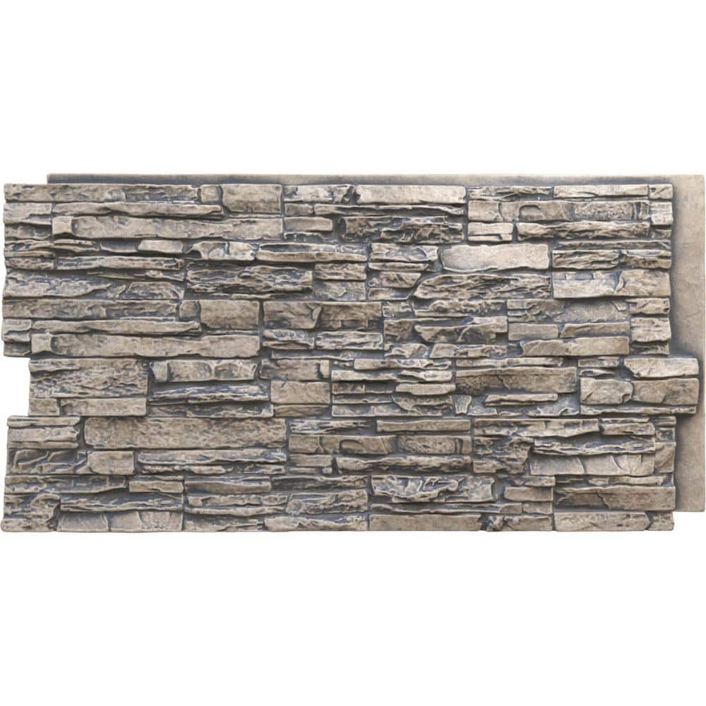 Ekena Millwork Canyon Ridge 45 3/4 in. x 1 1/4 in. Linen Graphite ...