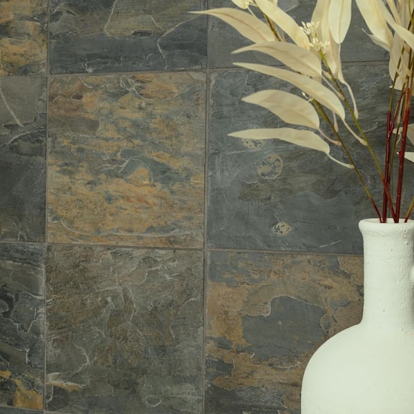 MSI Rustique Earth 12 in. x 12 in. Gauged Slate Floor and Wall Tile (10 sq. ft. / case)