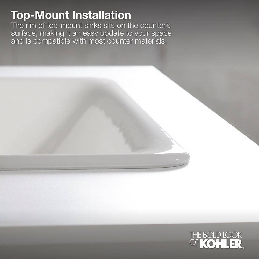Biscuit Cast Iron Oval Drop-In Bathroom Sink